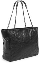 Thumbnail for your product : Saint Laurent Large Niki Crinkle Leather Tote