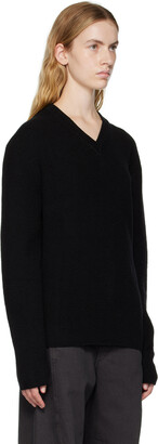 Lemaire Black V-Neck Sweater