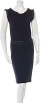 Thumbnail for your product : Christian Dior Ruffle-Accented Knit Dress