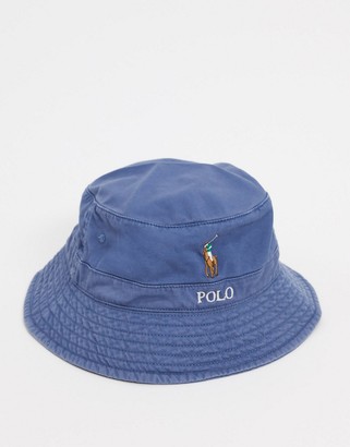 navy blue polo bucket hat