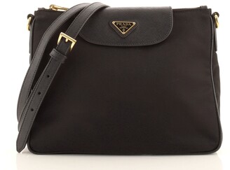 Prada Flap Zip Messenger Tessuto with Saffiano Leather Small - ShopStyle  Shoulder Bags