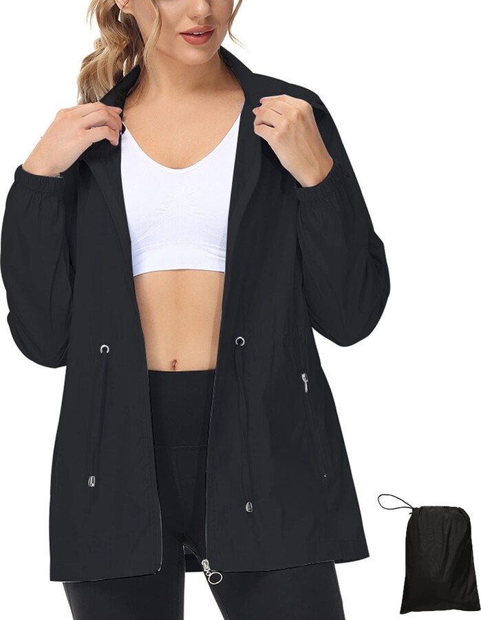 LVCBL raincoat women lightweight waterproof rain jackets foldable raincoat women Outdoor Quick Dry Raincoat