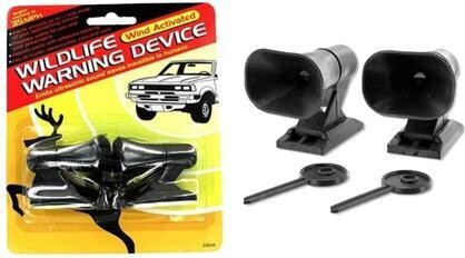 Kole Imports Ultrasonic Wildlife Warning Whistles 2-Pack for Cars & Motorcycles