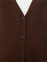 Thumbnail for your product : Jil Sander Longline Wool Cardigan - Brown