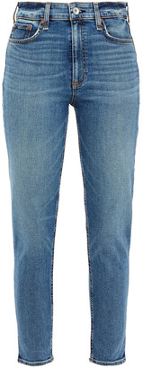 Rag & Bone Nina Distressed High-rise Skinny Jeans