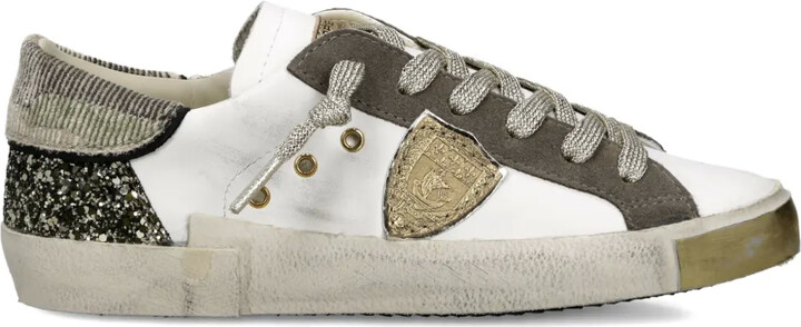 Philippe Model Paris Distressed Leather Sneakers