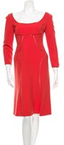Thumbnail for your product : Alberta Ferretti Long Sleeve A-Line Dress