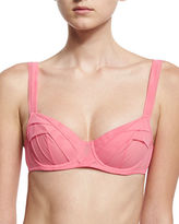 Thumbnail for your product : Chantal Thomass Encens'moi Printed-Tulle Banded Demi Bra