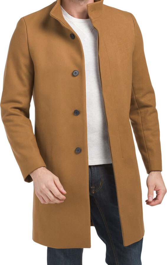 Theory Belvin Urban Melton Wool Blend Coat ShopStyle