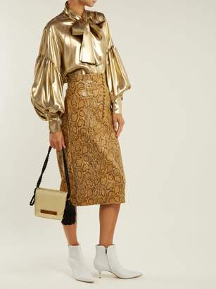Hillier Bartley - Tassel Embellished Mini Satchel Bag - Womens - Gold