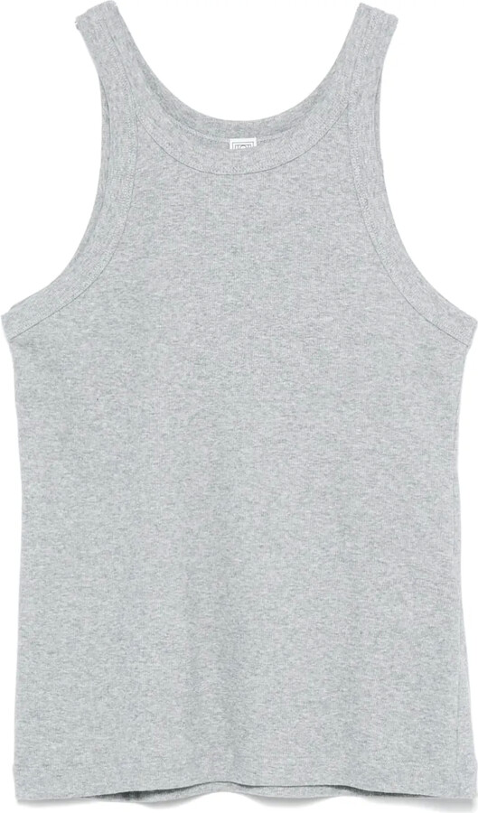 Totême Curved Ribbed Tank Top