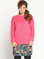 Thumbnail for your product : Coleen Oversized Pocket Front Jumper