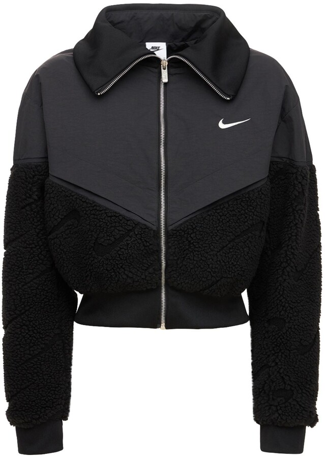 Nike Icon Clash Cropped Nylon Jacket - ShopStyle