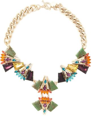 Anton Heunis geometric crystal cluster necklace