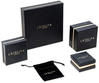 LATELITA - Star Burst Brushed Teardrop Pendant Necklace Silver