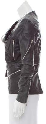 Preen by Thornton Bregazzi Preen Zip-Up Leather Jacket w/ Tags