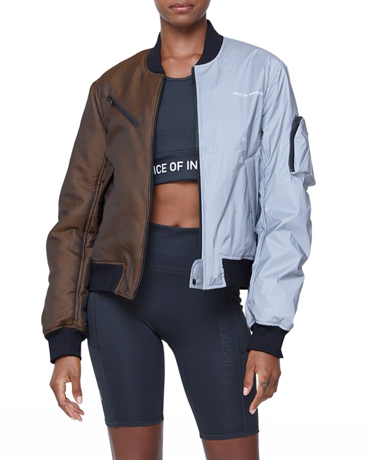 VOICE OF INSIDERS Ultraviolet Reflective Flight Jacket ShopStyle