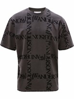 Thumbnail for your product : J.W.Anderson logo grid-print T-shirt