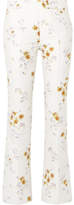 Giambattista Valli - Floral-jacquard Straight-leg Pants - Ivory