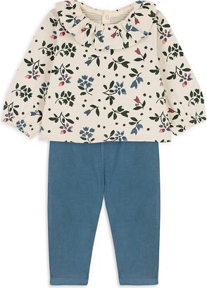 Petit Bateau Baby's & Little Girl's Ruffled Floral Top