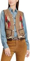 Thumbnail for your product : Ralph Lauren Southwestern Linen-Blend Vest