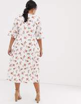 Thumbnail for your product : Fashion Union Plus midi dress in floral