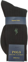 Thumbnail for your product : Polo Ralph Lauren Accessories Blue Egyptian Ribbed Socks