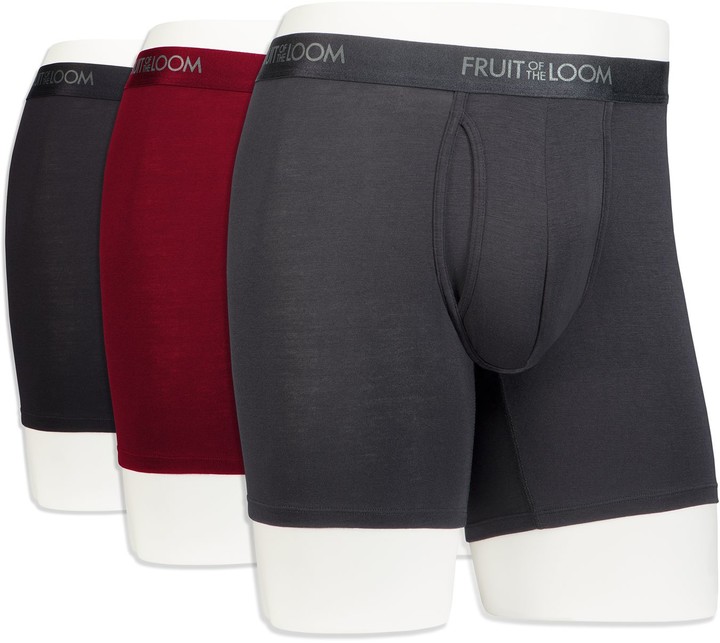 Fruit of the Loom Men's Signature Luxe Modal 3pack Boxer Briefs