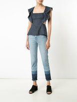 Thumbnail for your product : 3x1 panelled hem cropped jeans - women - Cotton/Polyester/Spandex/Elastane - 24