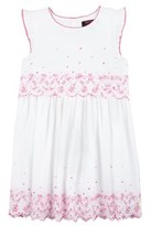 Thumbnail for your product : Juicy Couture Girls Soft Woven Eyelet Embroidery Dress