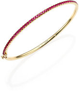 Thumbnail for your product : Kwiat Pink Sapphire & 18K Yellow Gold Stacking Bangle Bracelet