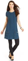 Thumbnail for your product : Style&Co. Cap-Sleeve Cable-Knit Tunic