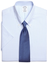 Thumbnail for your product : Brooks Brothers Non-Iron Madison Fit Short-Sleeve Tonal Stripe Dress Shirt