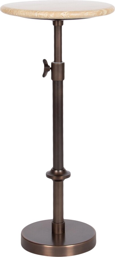 Kate and Laurel Engles Traditional Adjustable-Height Pedestal Drink Table