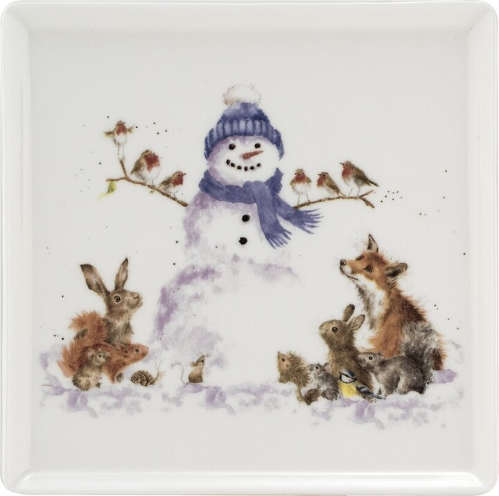 Royal Worcester Wrendale Designs 7In Square Plate Gather Around