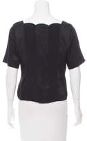 Thumbnail for your product : Marc Jacobs Scalloped Short Sleeve Top