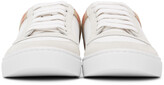 Thumbnail for your product : Burberry White Check Reeth Sneakers