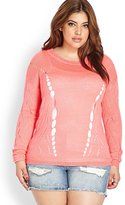 Thumbnail for your product : Forever 21 FOREVER 21+ Open-Knit Cutout Sweater