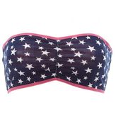 Thumbnail for your product : Charlotte Russe Stars & Stripes Reversible Bandeau Bra