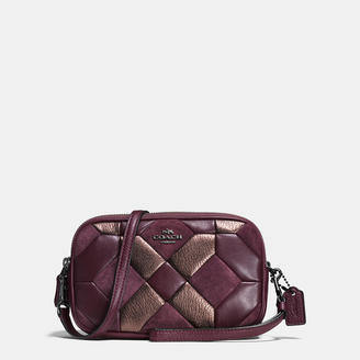 Coach Crossbody Clutch In Mixed Materials Canyon Quilt