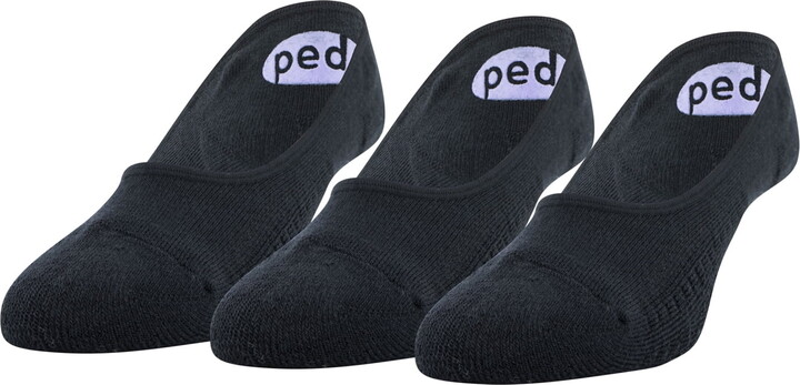 Peds Women’s Cushion Low Cut No Show Liners, Shoe Sizes 5-10 and 8-12, 3 Pairs