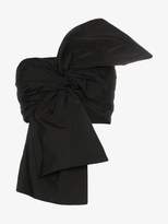 Thumbnail for your product : Dries Van Noten coraza bow silk mix bandeau top