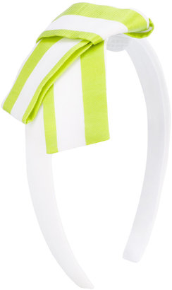 Il Gufo striped bow ribbon headband