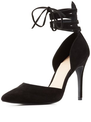 Charlotte Russe Caged D'Orsay Pointed Toe Pumps