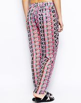 Thumbnail for your product : ASOS Pastel Aztec Printed Beach Trouser