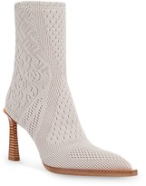 Thumbnail for your product : Fendi FFrame jacquard pointed-toe ankle boots