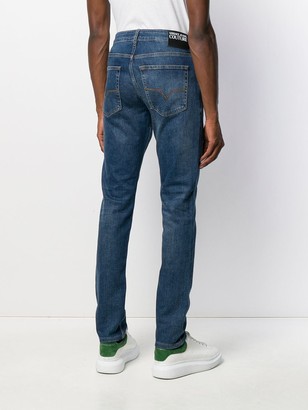 Versace Mid-Rise Slim Leg Jeans