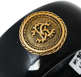 Thumbnail for your product : Roberto Cavalli Black Medallion Wide Bangle Bracelet