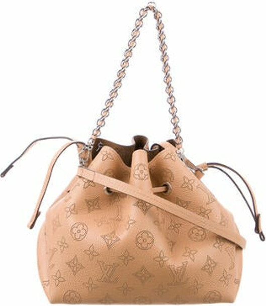 Louis Vuitton Monogram Mahina Bella Galet Bucket Bag w/Pouch