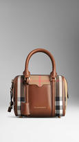 Thumbnail for your product : Burberry The Small Alchester in House Check and Leather